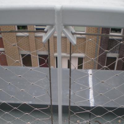 China Balustrade Stainless Steel Wire Rope Mesh Fence 1.6mm 50mm Galvanised Wire Netting for sale