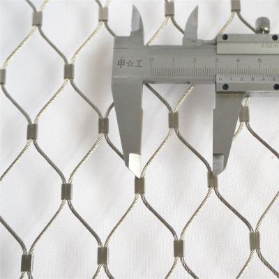 China Malla de alambre tejida metal 60x60m m de la red SS316 de la seguridad de la barandilla de la verja de la escalera en venta