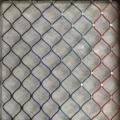 China Colored Stainless Steel Rope Wire Mesh Ferrule 316 Inox Webnet 7X19 for sale