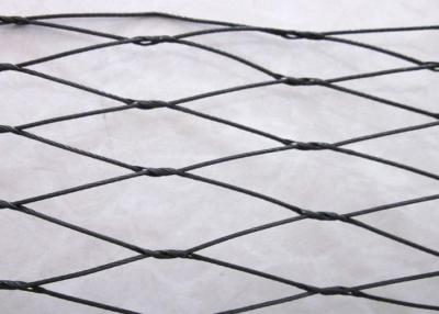 China malla de acero inoxidable 80x80m m de la pajarera de la red de 304 cables de la cuerda de alambre del óxido del negro 7x19 en venta