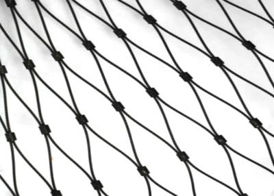 China La cuerda de alambre negra del óxido de la virola cubrió la malla de acero inoxidable del diamante 316l que cercaba 25x25m m en venta