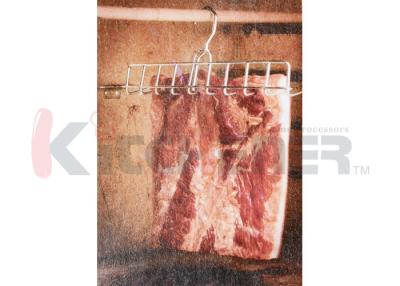 Cina 8 ganci d'attaccatura del bacon dei forconi con la costruzione lucidata fine dell'acciaio inossidabile in vendita