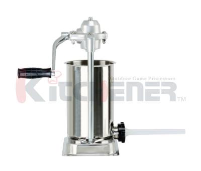 China Stainless Steel Manual Sausage Stuffer Commercial Filler Meat Maker Machine 15 Lb for sale