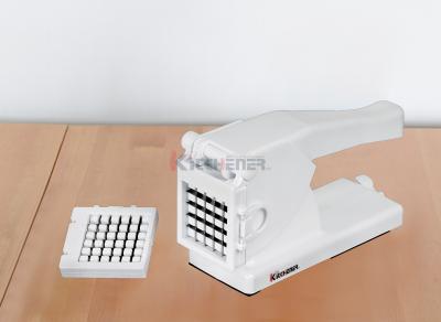 China Industrial French Fry Cutter With Two Stainless Steel Grids , French Fries Making Machine  for sale