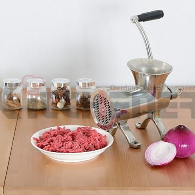 China 3 Stuffing Tube Plastic Handles Manual Meat Grinder for sale