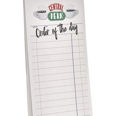 China Friends TV Show Order Pad Desk Planner Notes Central Perk Notepad Fun Gifts for sale