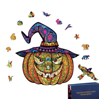 China Halloween Unique Shaped Game Jigsaw Puzzle CMYK Printing 200 Piece for sale