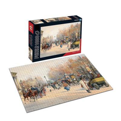 China Large Cardboard Brain Teaser 1000 Pieces Jumbo Jigsaw Puzzles For Seniors for sale