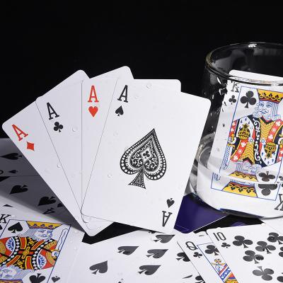 China PVC Matte Personalized Plastic Playing Cards Texas Poker Casino Game Card for sale