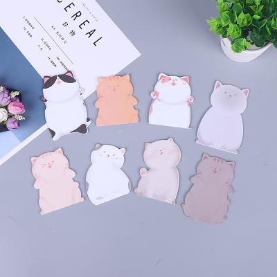 China Cute Animal Cartoon Notepads Printed Custom Shaped Stationery Sticky Notes for sale