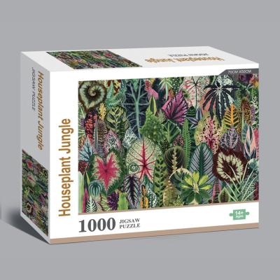Chine Jouets fins faits sur commande du carton 1000pcs Art Puzzle Family Jigsaw Puzzle à vendre