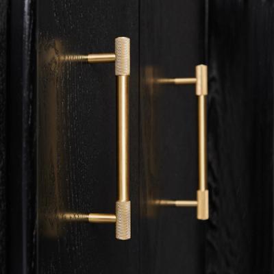 China Knurling Brass Solid Hardware Furniture decoration kitchen new handles for cabinets for sale
