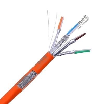 China BC Copper Inner Conductor Cat7 FTP 23AWG Communication Networks Cable Lan Over-Braided for sale