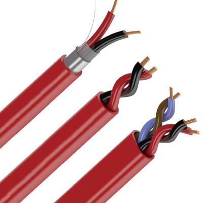 China Cable resistente al fuego 2c * 1.5mm 2 núcleo 1.5mm con alambre de cobre desnudo y escudo de aluminio / hoja de aluminio en venta
