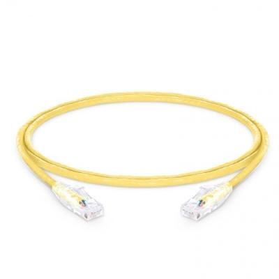 China 1m 3m 5m 50m Cat5 Network Cable with Unshielded UTP YELLOW Copper 24awg 0.5mm Conductors for sale