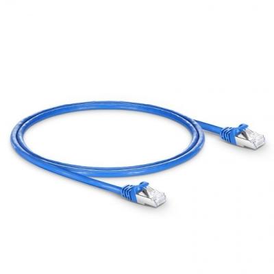 China Shielded UTP Network Cable Patch Cord with Drain Wire 1/0.5bc and PVC Cover Material for sale