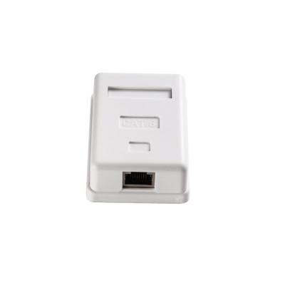 China Affordable Plastic Cat6 1port FTP RJ45 Surface Mount Box with Inner Conductor Tc for sale