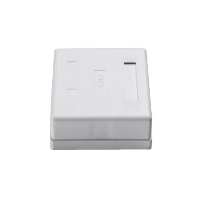 China Surface Mount Box for UTP Unshielded Cat5e Cat6 1/2/4 Ports Wall Keystone Jack Sturdy for sale
