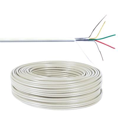 China 4x0.22 Shielded TC Tinned Copper Conductor LSF Insulation Alarm Cable with Drain Wire for sale