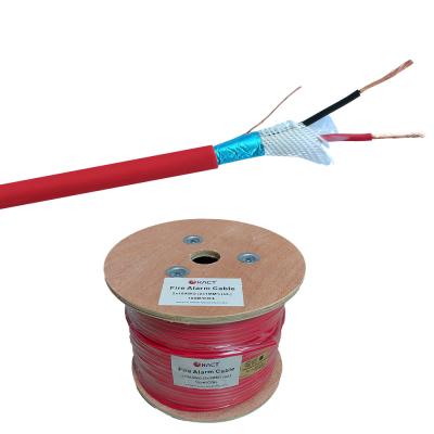 China ExactCables 1*2*0.75 Bare Copper 2core Red Fire Alarm Cable for Fire Safety Standards for sale
