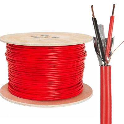 Китай Красный 1000 футовый защищенный пожарный сигнализационный кабель с 2 медными ядрами 14/2 твердый медный проводник продается