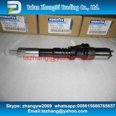 China DENSO Genuine common rail injector 095000-1211 for KOMATSU PC450-7 engine 6156-11-3300 for sale