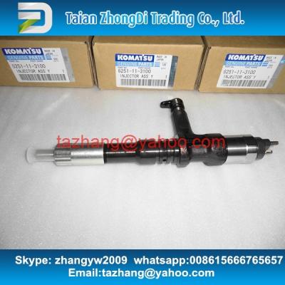 China DENSO Genuine common rail injector 095000-6070 for PC400/450-8 engine 6251-11-3100 for sale