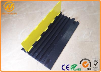 China 4 Channel Heavy Duty Rubber Floor Cable Cover for Events Cable Management for sale