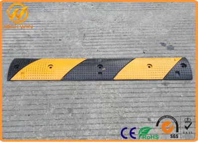 China Parking Stops Rubber Speed Cushions ,  Road Safety Black Portable Speed Humps for sale