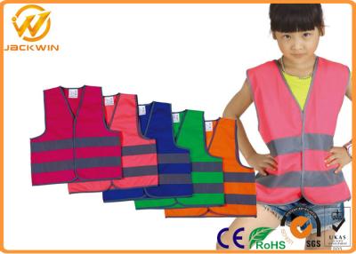 China Roadway Security Child Safety Reflective Safety Vests EN1150 CE / ROHS / FCC for sale