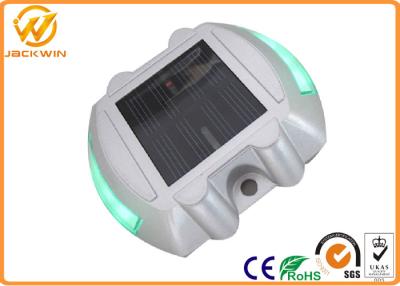 China Yellow / Blue / Green Reflective Road Studs With 6 LEDs Mono Crystalline Solar Panel for sale