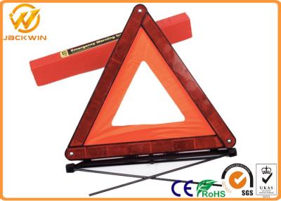 China Car Emergency Reflective Warning Triangle with 17”x17”x17”  Size 530 gram Weight for sale