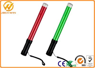 中国 3 つの AA 有料電池が付いている携帯用 ABS ハンドルの PC の管 LED の交通バトン 販売のため