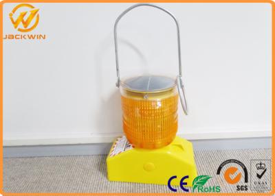 China Yellow Mini LED Storbe Solar Emergency Flashing Led Lights 500m Visible Distance for sale