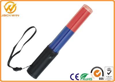 China varinha conduzida de piscamento recarregável do bastão do tráfego do diodo emissor de luz de 26cm, a vermelha e a azul do tráfego para o tráfego à venda