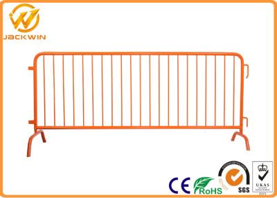 China Heavy Duty Galvanized Steel pedestrian barricades with interlock system for sale