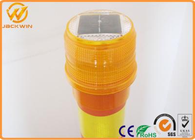 China Delineator Post Topper Solar Powered Traffic Warning Lights , SU -1130 LED Beacon for sale