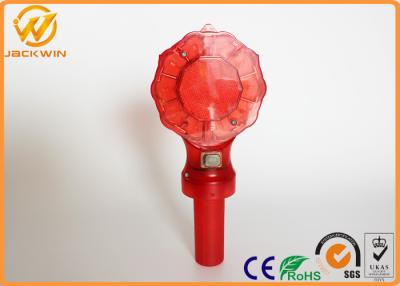 China D Battery Powered Traffic Warning Lights , led barricade light with handle flash frequency for sale