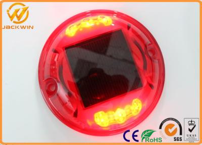 China 360 Degree Reflective Solar Power Road Studs , Solar Marker Lights With 25mm Height for sale