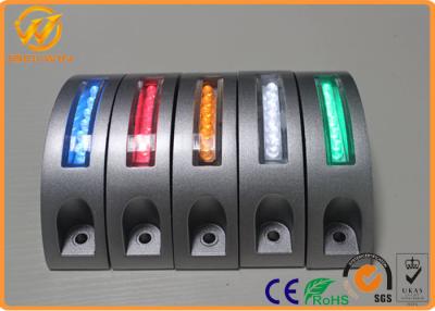 China Alto brillo 6 pernos prisioneros de aluminio del camino del PCS LED con el color rojo/azul/verde, CE ROHS en venta