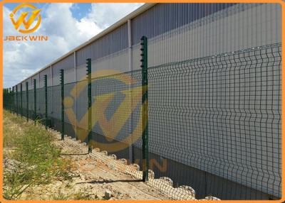 China 3.3m Height Galvanized Clear View Safety Fence / Security Fence Powder Coated for sale
