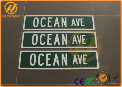 China Diamond Grade Reflective Aluminum Road Safety Sign For Ocean Ave SGS Approval for sale