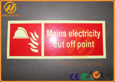 China Reflective Safety Traffic Warning Signs For Mains Electricity Cut Off Point for sale