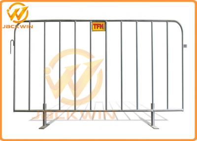 China Removable Portable Event Galvanized Steel Pedestrian Barriers with Flat Feet for sale