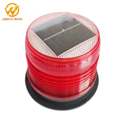 China Base solar marinha de piscamento IP68 impermeável do ímã da luz de advertência do âmbar vermelho à venda