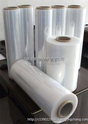 China Clear Hand Plastic Stretchable Polyethylene Laminating Pallet Stretch Film In Roll 40cm for sale