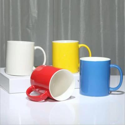 China Glazed Mug Advertising Sublimation Mug Branding Ceramic Customized Coffee Mugs Customer's Logo for sale
