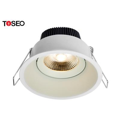China Customized Deep Hole Anti Glare Recessed Downlights / Warm White LED downlights 220v for sale