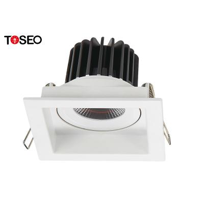 China White Anti Glare LED Ceiling Spotlights / Square Recessed LED Downlights for sale