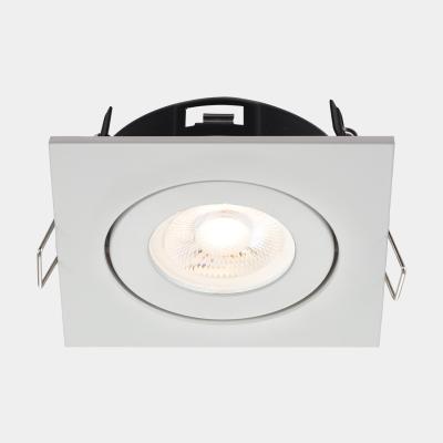 China 90mm Square Recessed Downlights Fixted Gu10 Downlight Fixture for sale
